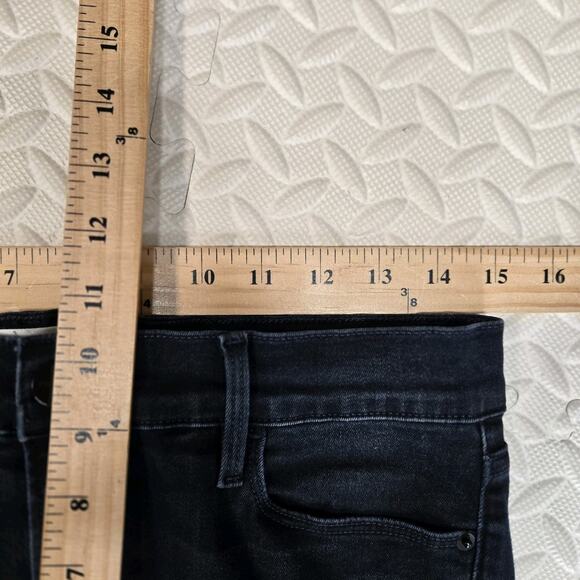 Frame Denim Le High Flare Jeans Womens 30 Dark Wash Cowgirl Rockabilly Boho USA - Picture 12 of 13